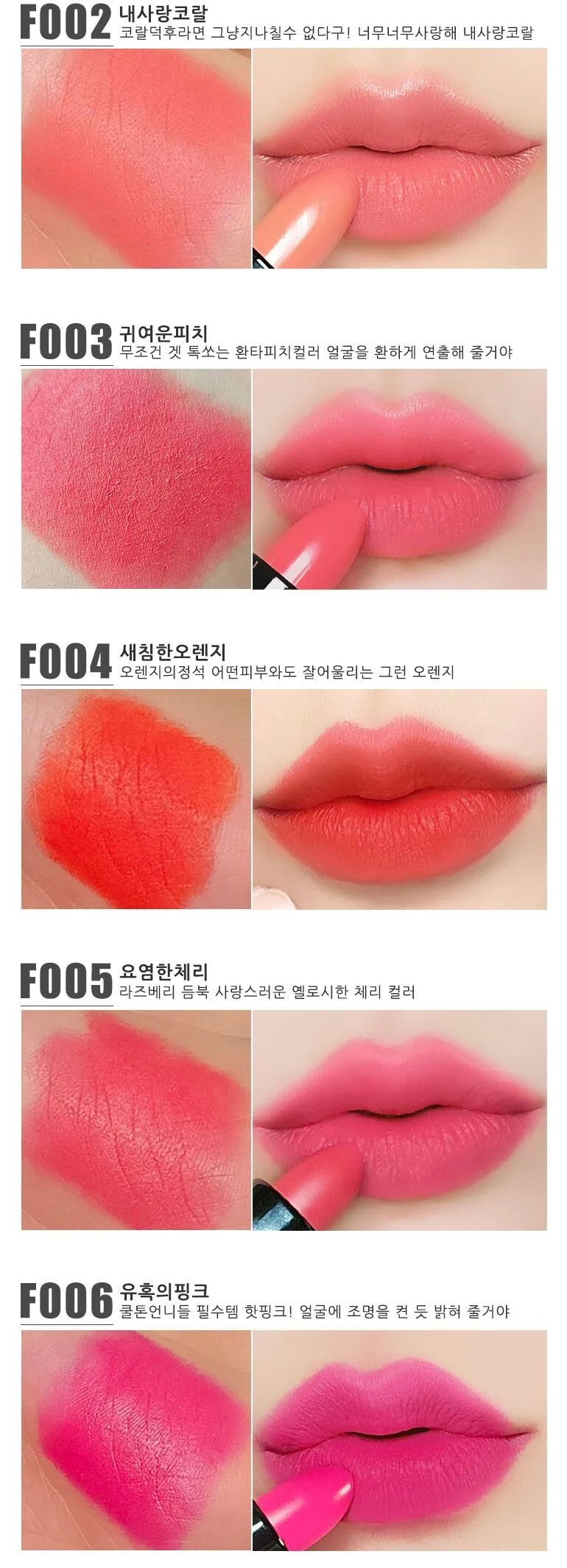 AMIOK Strong Fix Lipstick 4g Detail