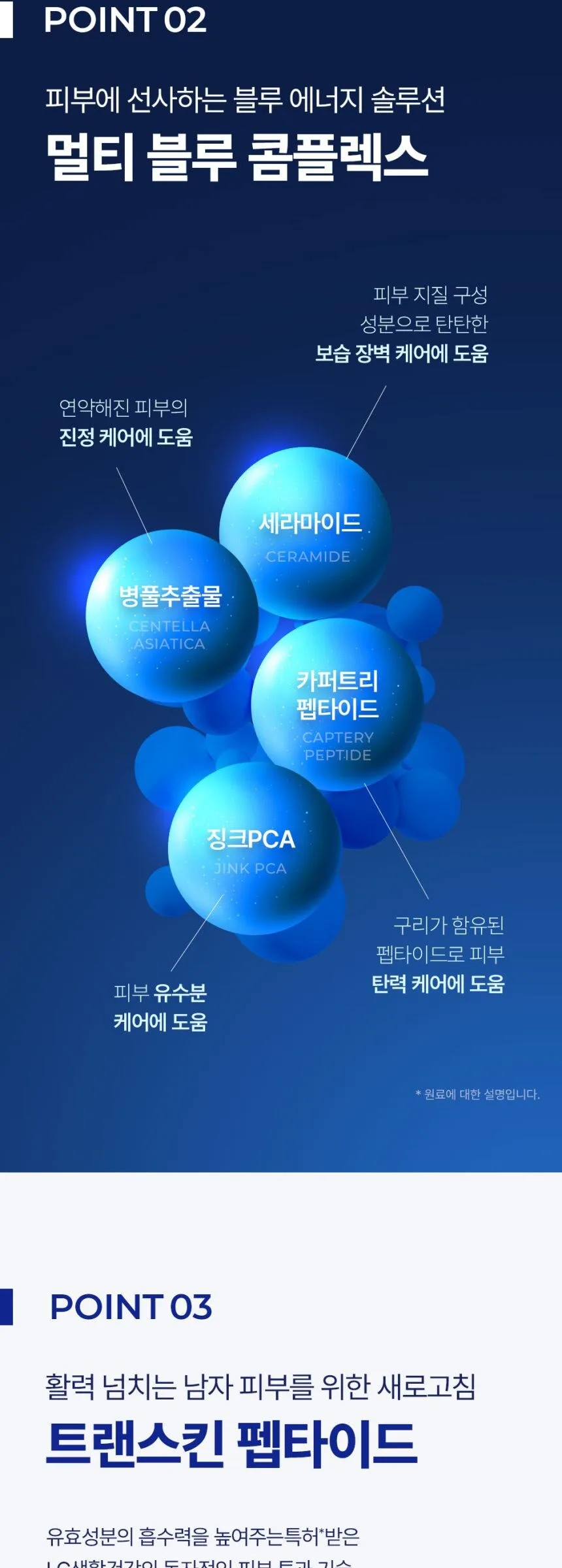 ISAKNOX Bonin The Character Royal Blue Emulsion 140ml Detail