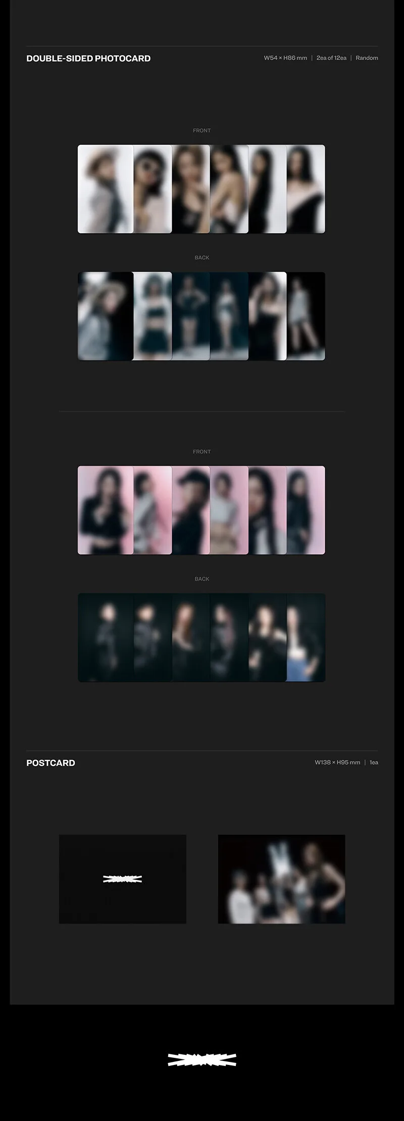 LE SSERAFIM – 1st Mini Album: FEARLESS (Monochrome Bouquet Ver.) Detail