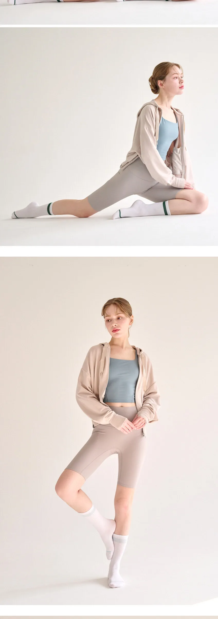 Lululela 3pack Single Non-Slip Yoga Pilates Crew Socks Detail
