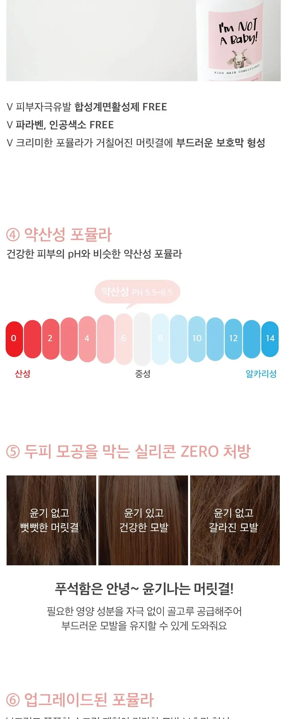 I’m Not A Baby Kids Hair Conditioner 500ml Detail