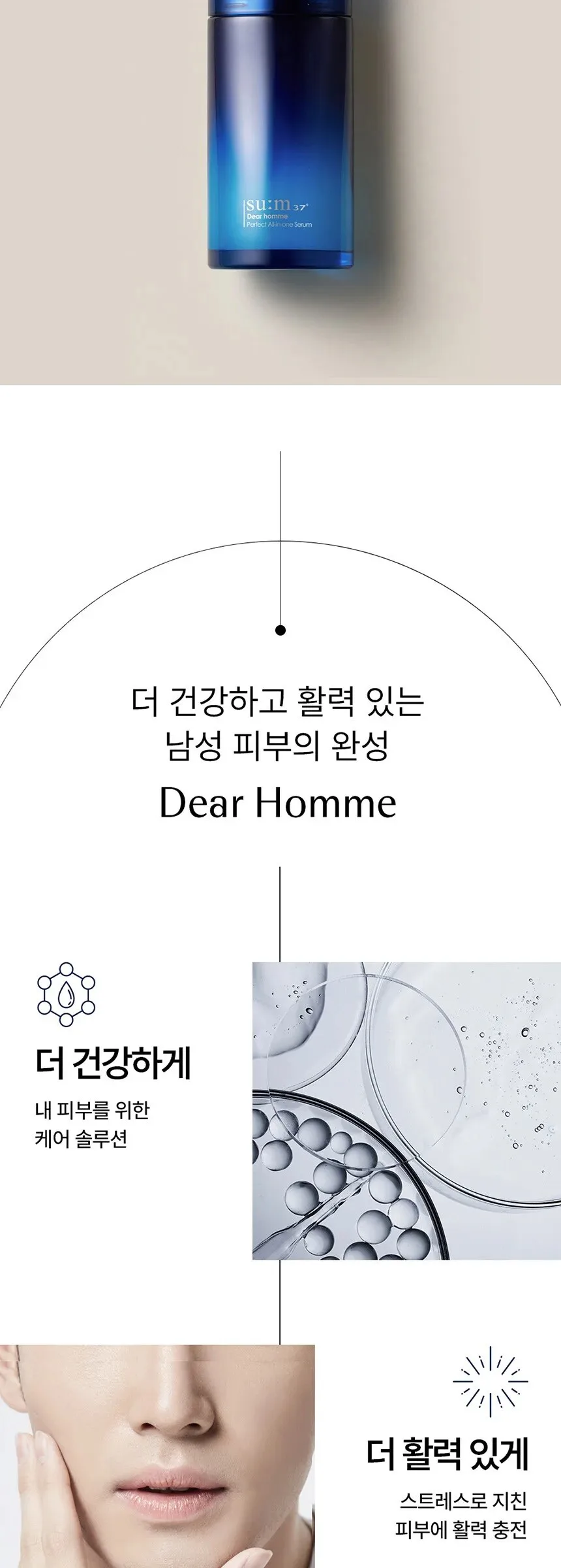 SU:M37 Dear Homme Perfect All-in-One Serum 110ml Detail