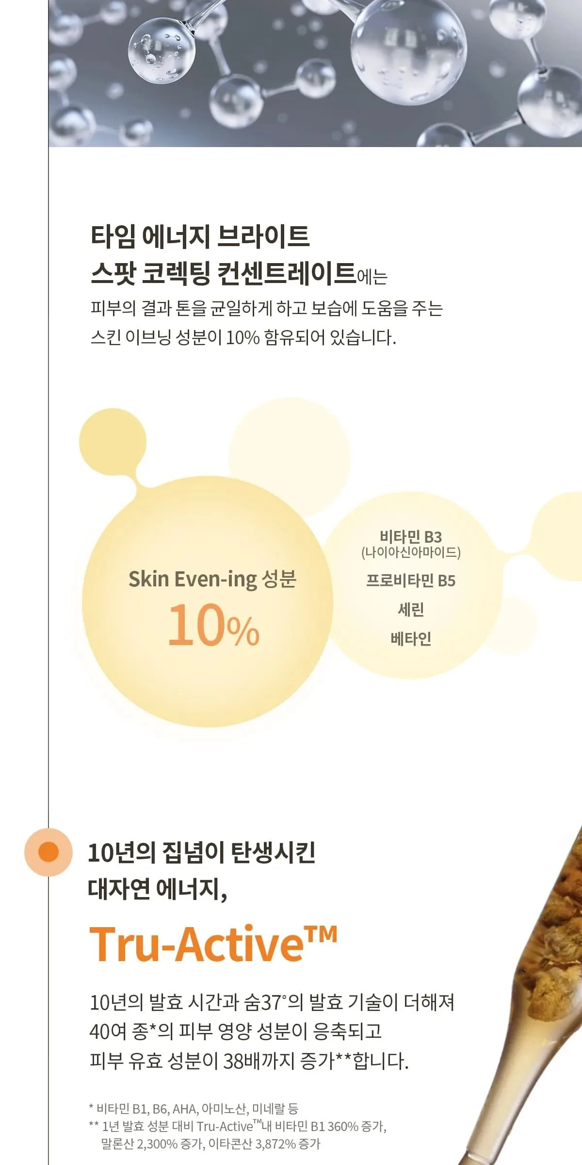 SU:M37 Time Energy Bright Spot Correcting Concentrate 35ml Detail