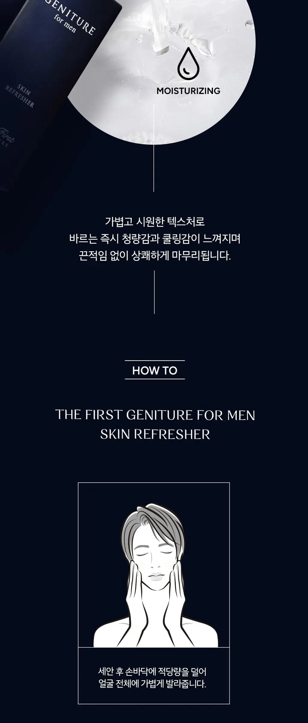 O HUI The First Geniture for Men Skin Refresher 150 ml Detail