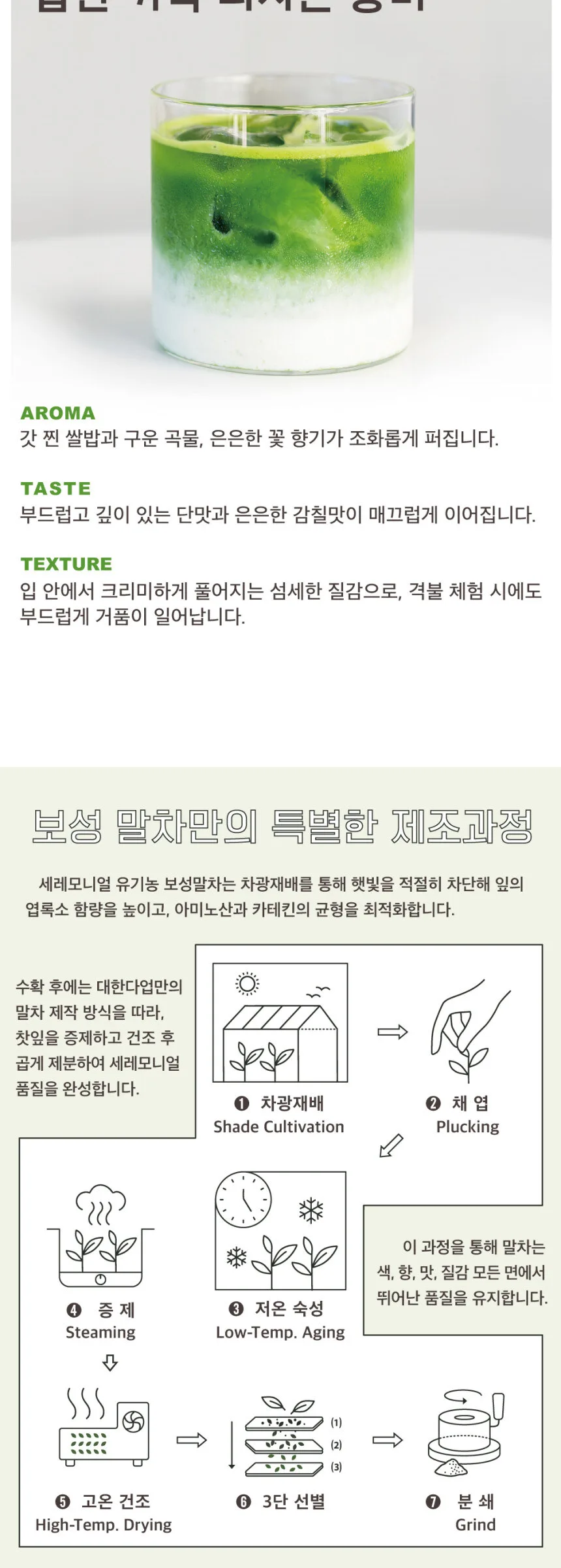 TAEHANTEA Organic Boseong Matcha 100g Detail