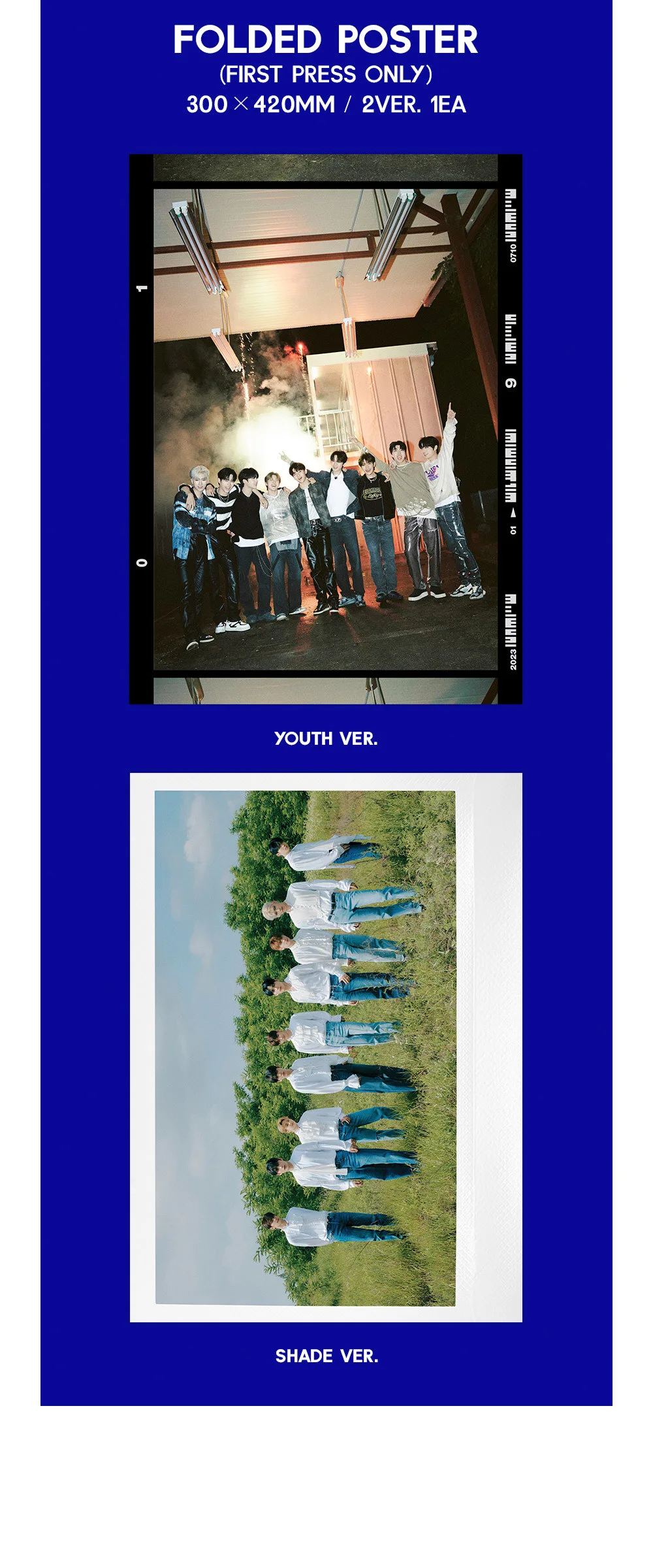 ZEROBASEONE Mini Album 1st – YOUTH IN THE SHADE (SHADE Ver.) Detail