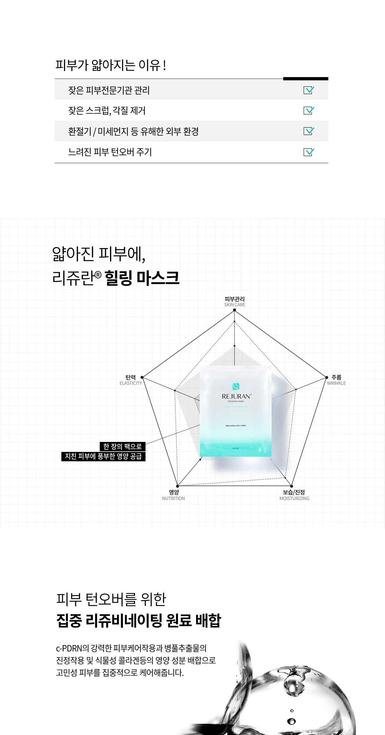 REJURAN Healing Mask 40ml*5pack Detail