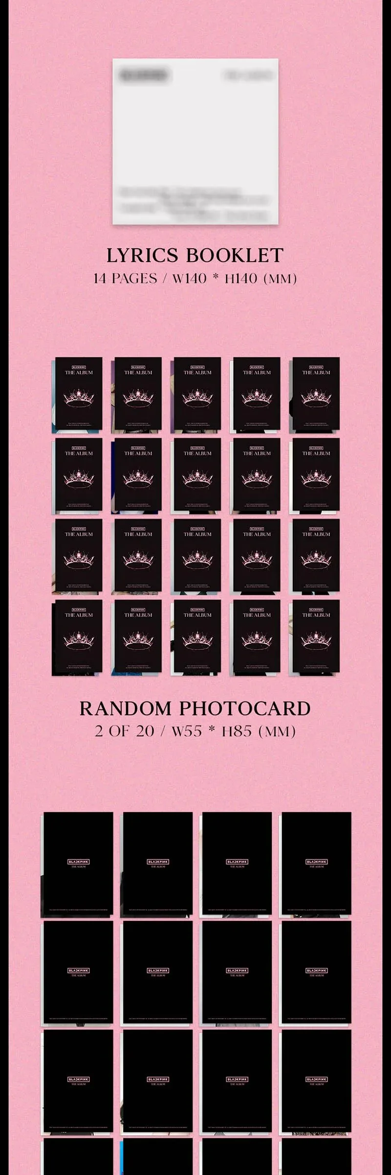 BLACKPINK – THE ALBUM (1st Full Album) Version 2 – BLACKPINK Official Detail