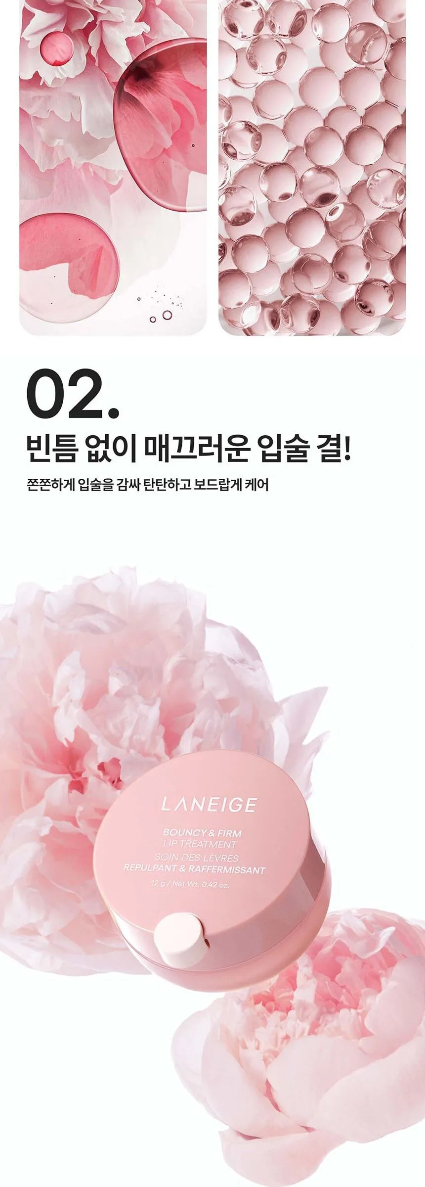 LANEIGE BOUNCY & FIRM LIP TREATMENT 12g Detail