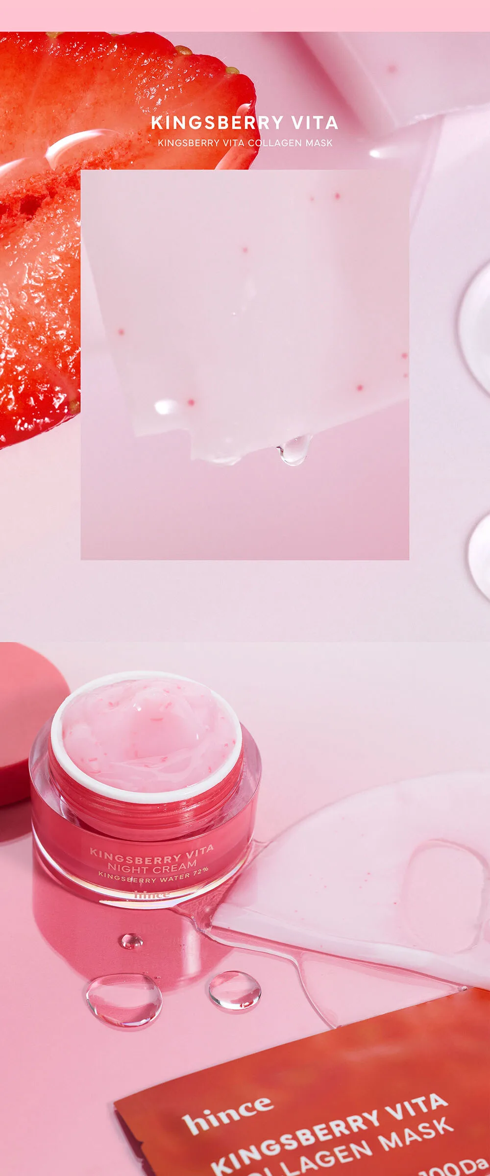 HINCE Kingberry Vita Collagen Mask 37g x 4ea Detail