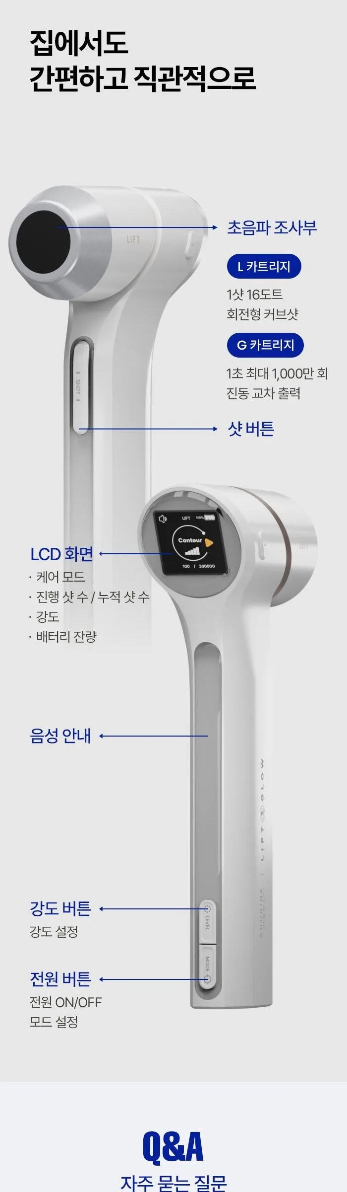 SHURINK HOME Lift2Glow HIFU Beauty Device + Gel Cream Detail