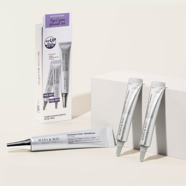 Mary&May Glutathione Eye Cream Special Set - Eye Cream 30g+Free Gift 12g*2pack