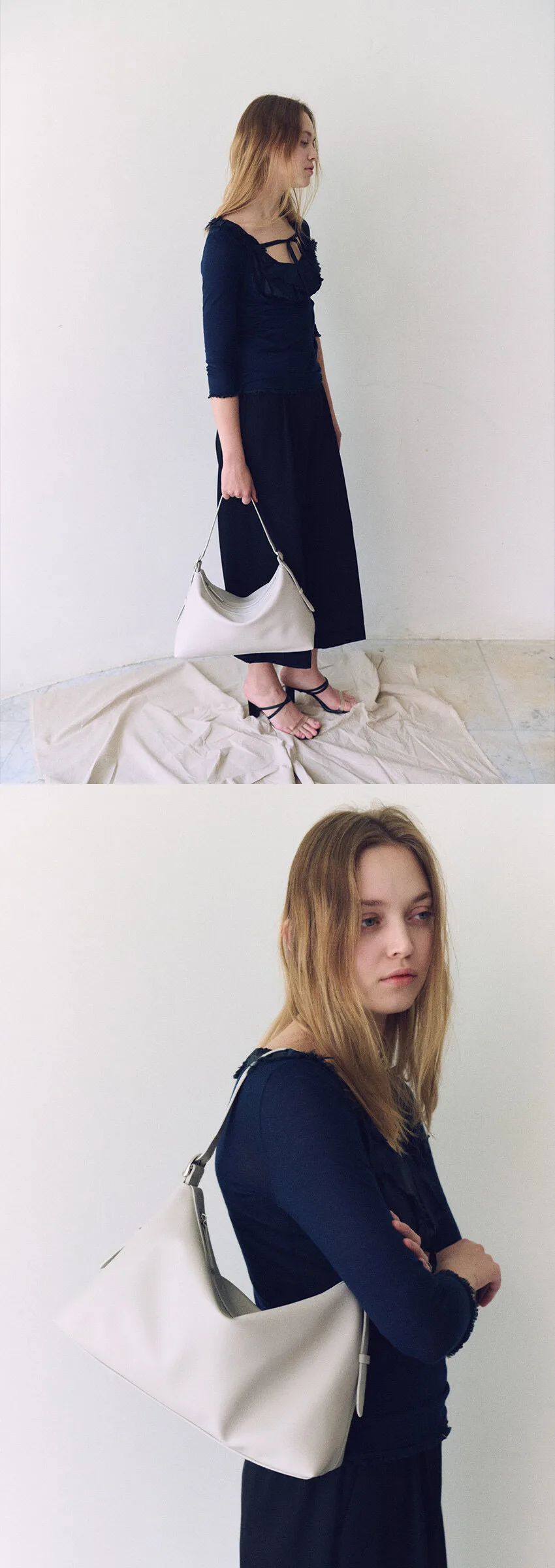 OVHEE Lino Shoulder Bag Ivory Detail
