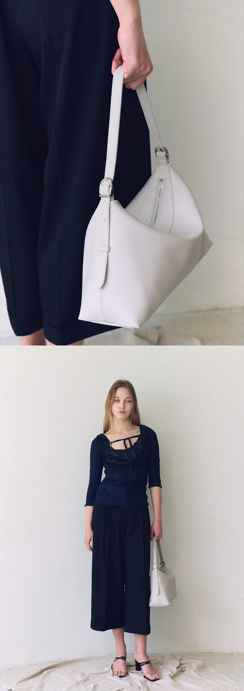 OVHEE Lino Shoulder Bag Ivory Detail
