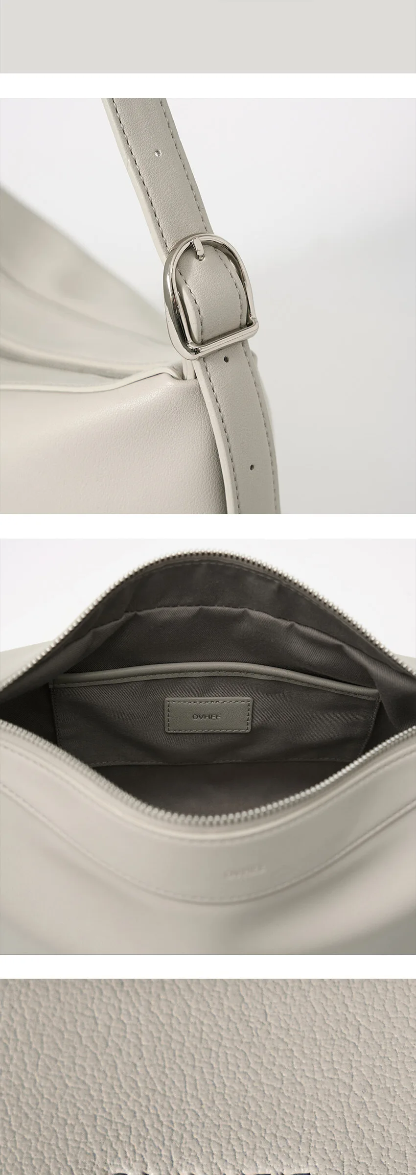 OVHEE Lino Shoulder Bag Ivory Detail