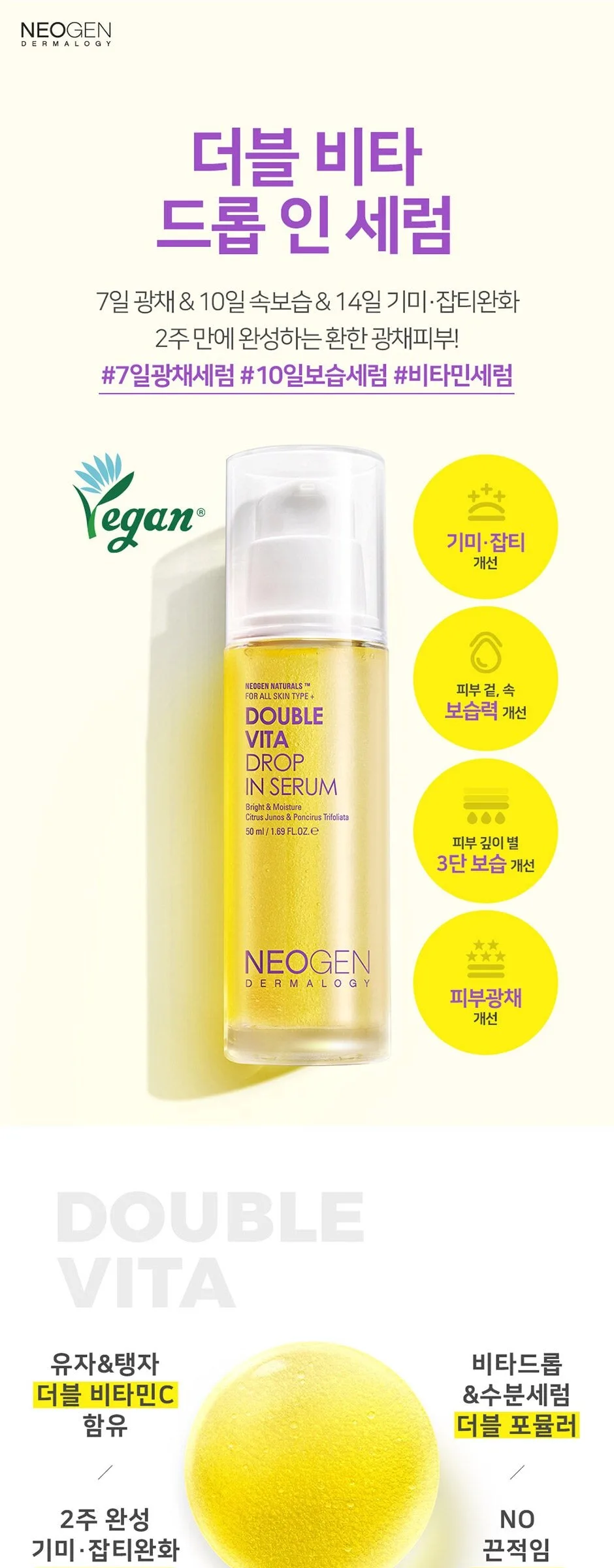 NEOGEN Double Vita Drop In Serum 50ml Detail