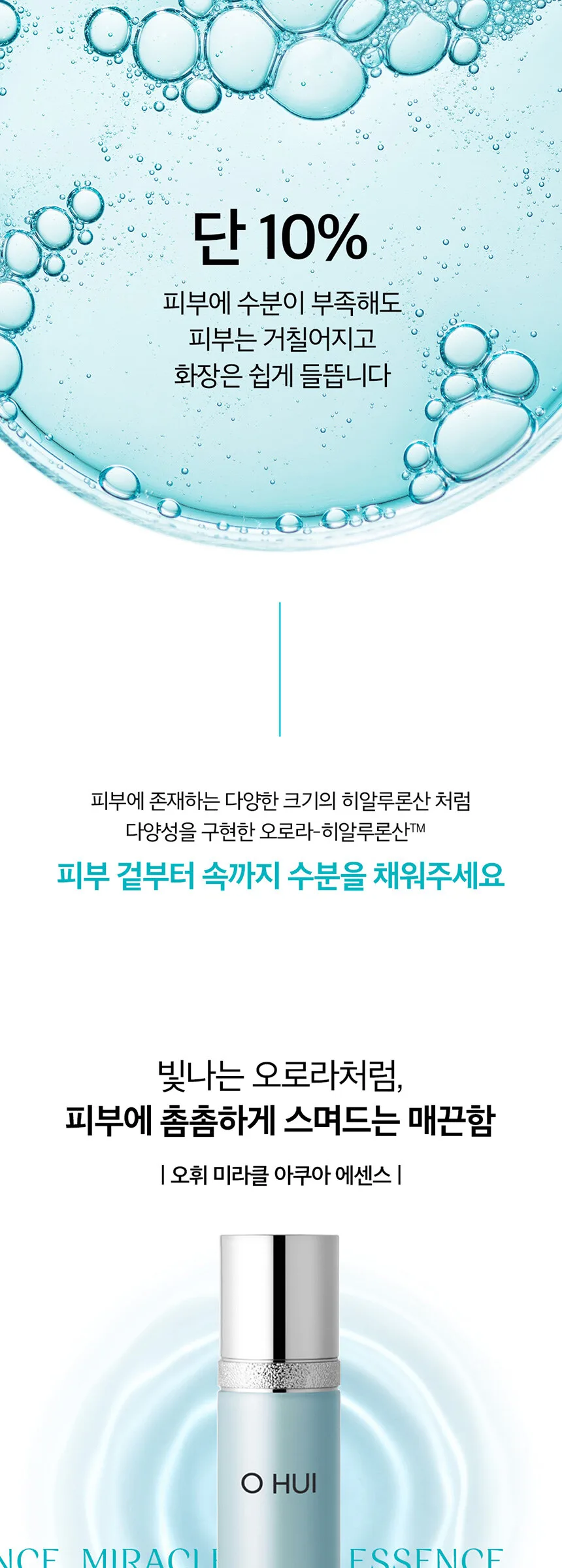 O HUI Miracle Aqua Essence 45ml Detail