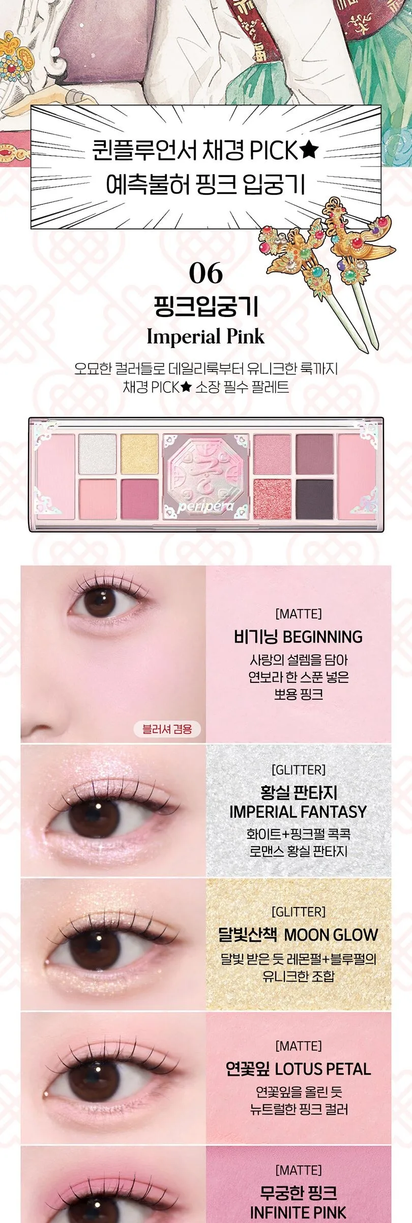 PERIPERA All Take Mood Like Palette – Peritage Collection Detail