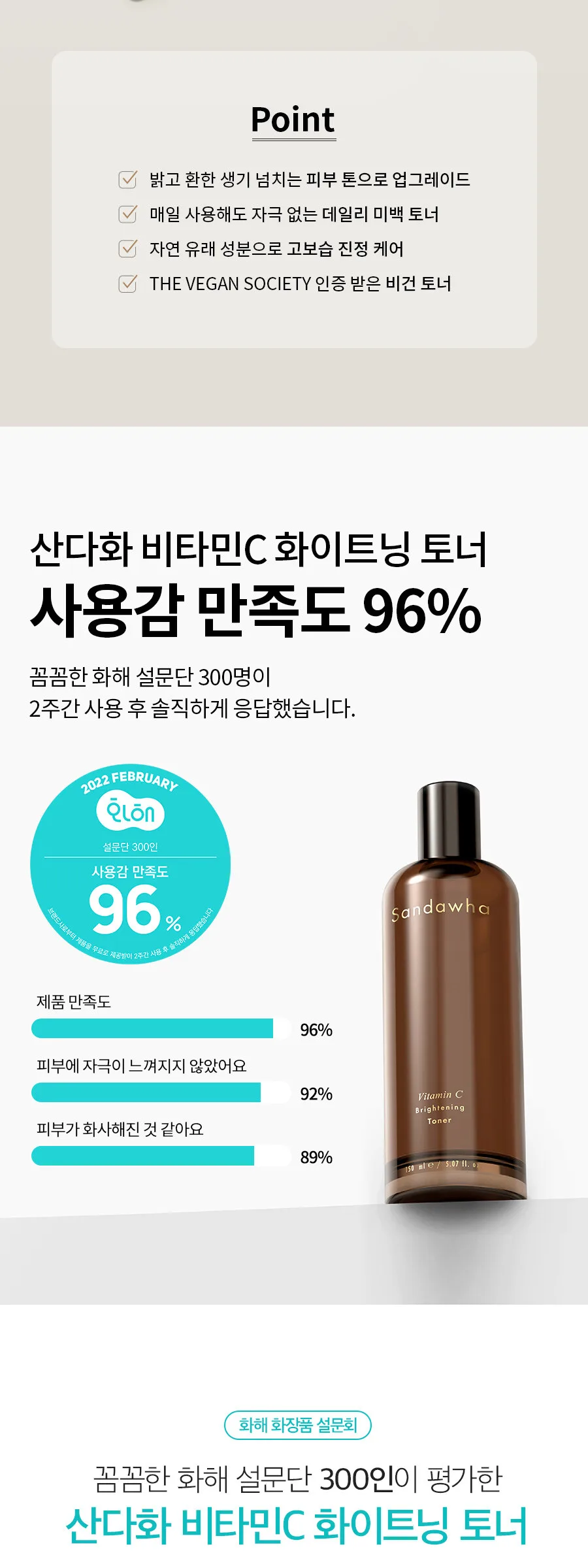 SANDAWHA Vitamin C Brightening Toner 150ml Detail