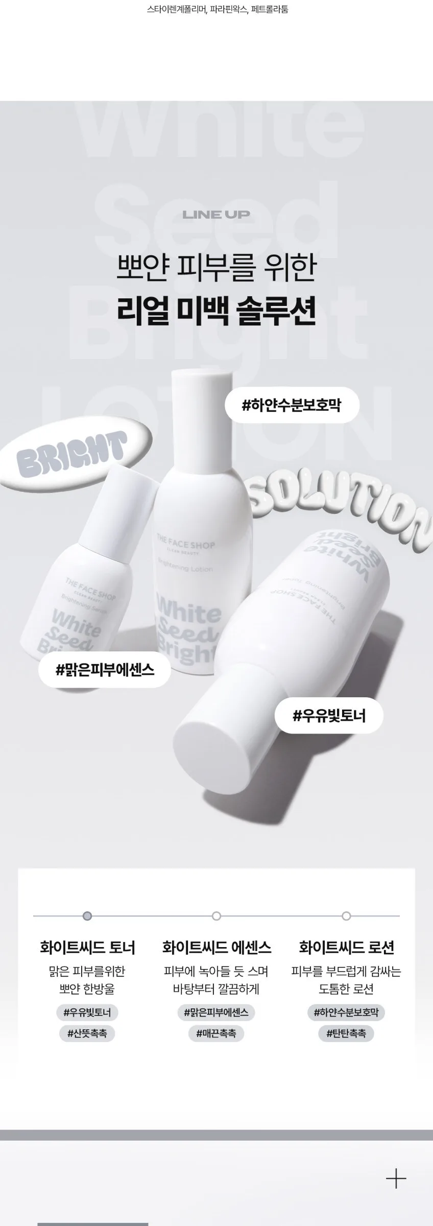 THE FACE SHOP White Seed Brightening Lotion 150ml Detail