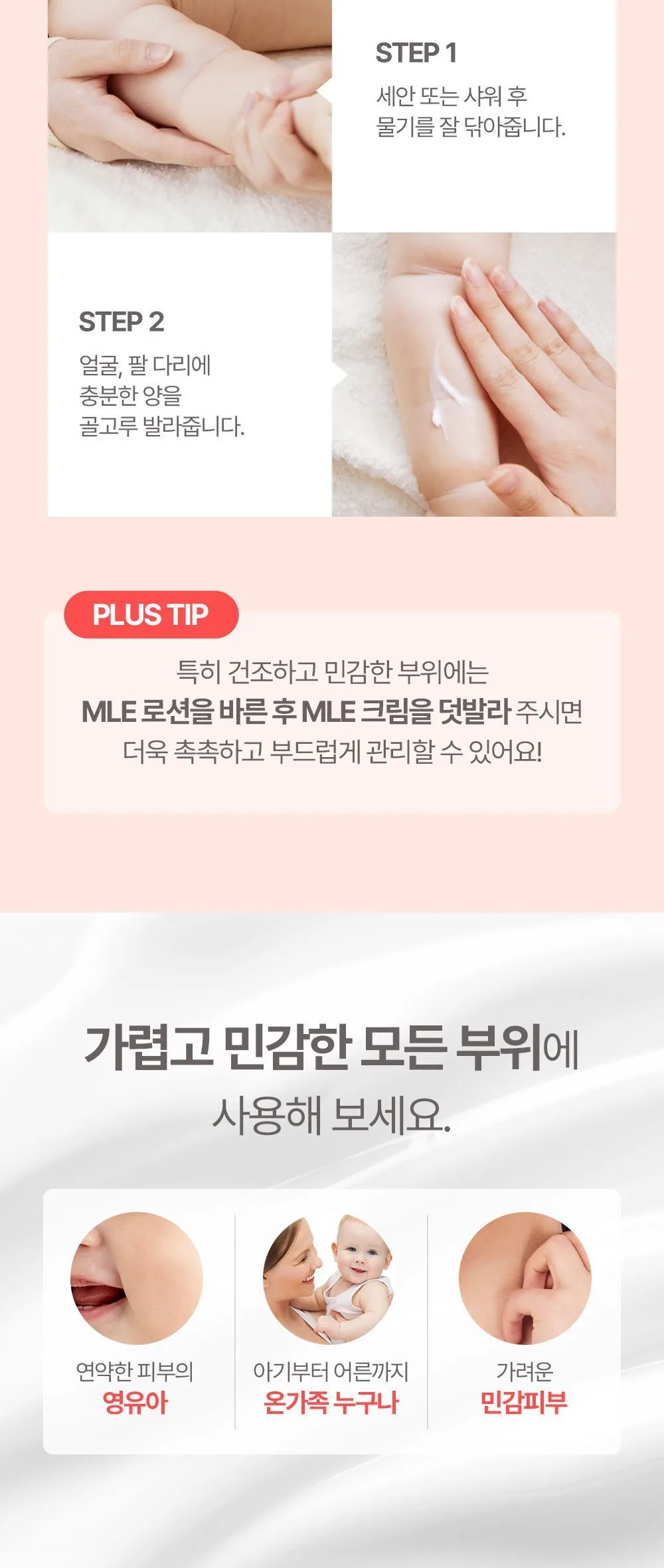 ATOPALM Baby Gift Set (3 types of cream + wash + soothing gel) Detail