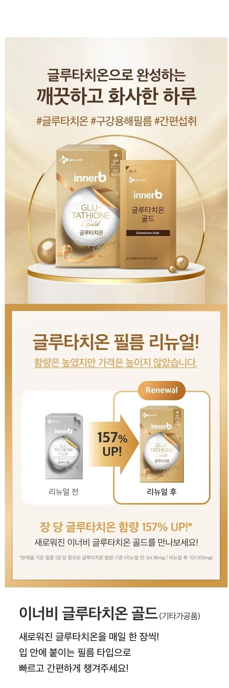 innerb Glutathione Gold 30pcs Detail