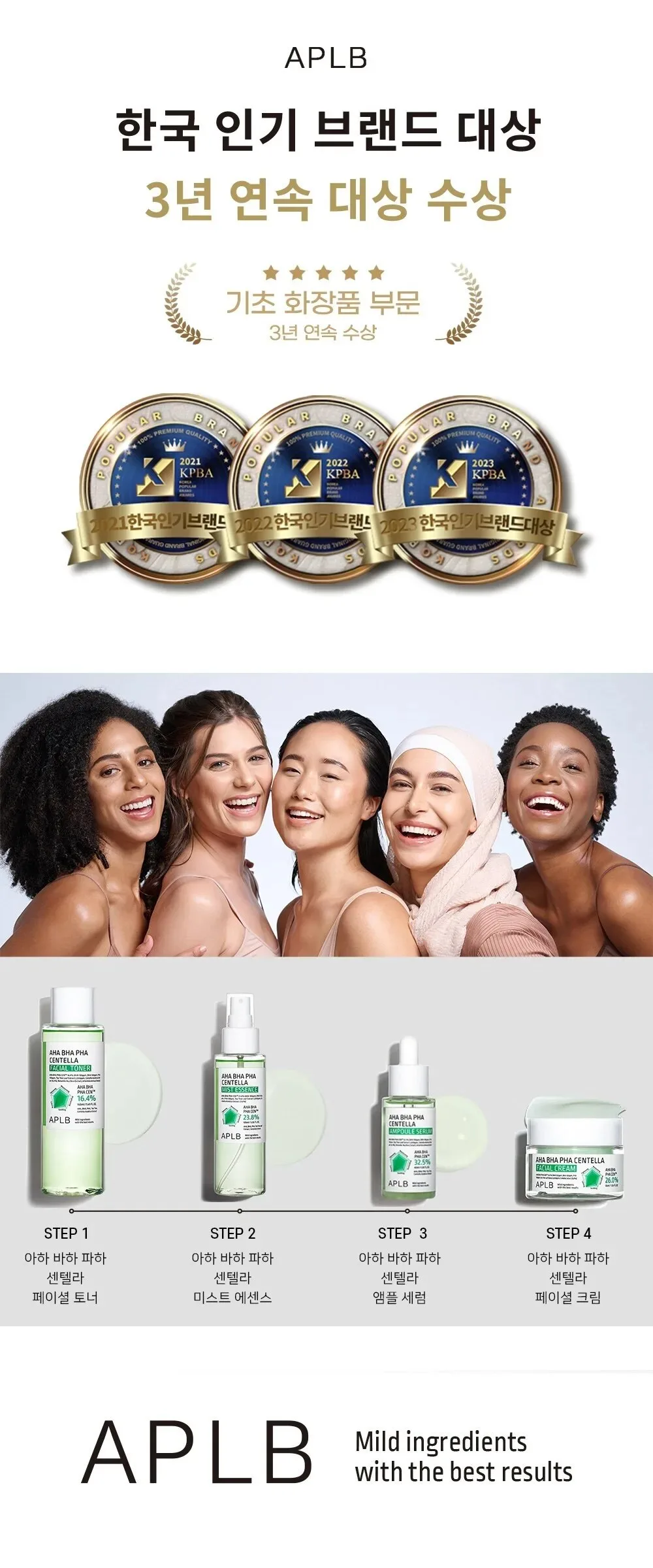 APLB AHA BHA PHA Centella Mist Essence 105ml Detail