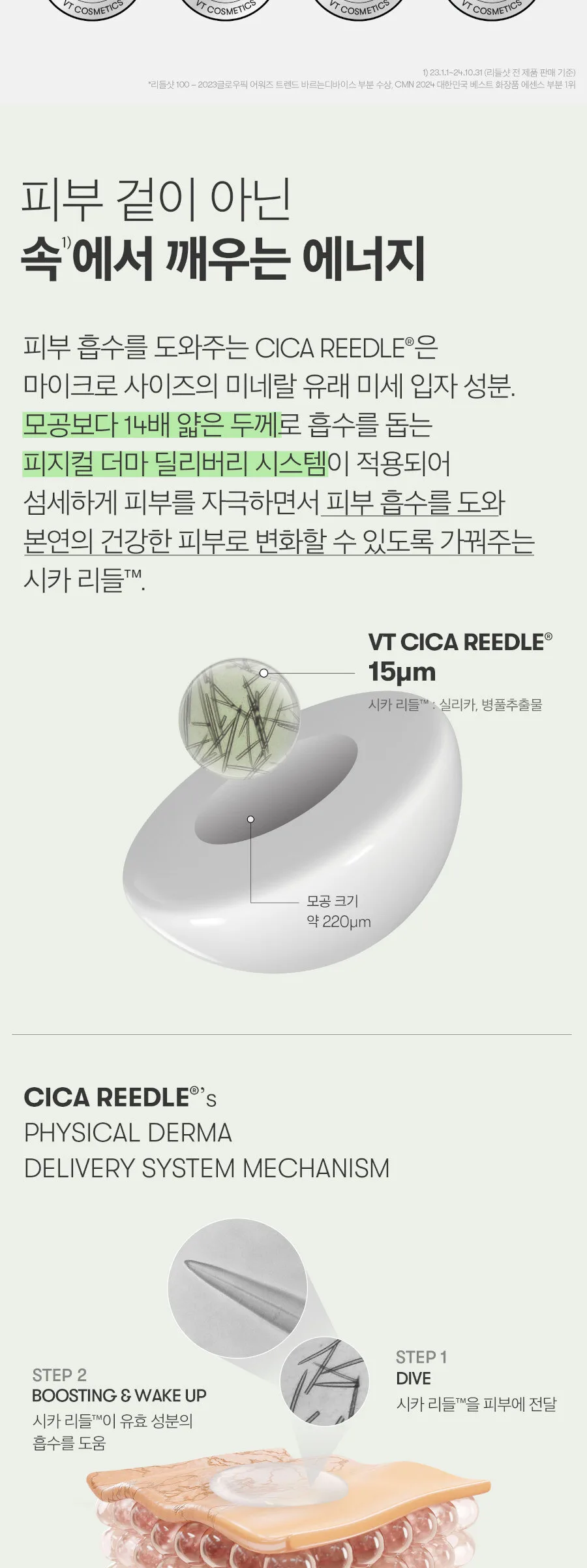 VT Cosmetics Reedle Shot 100 Essence 50mL Detail