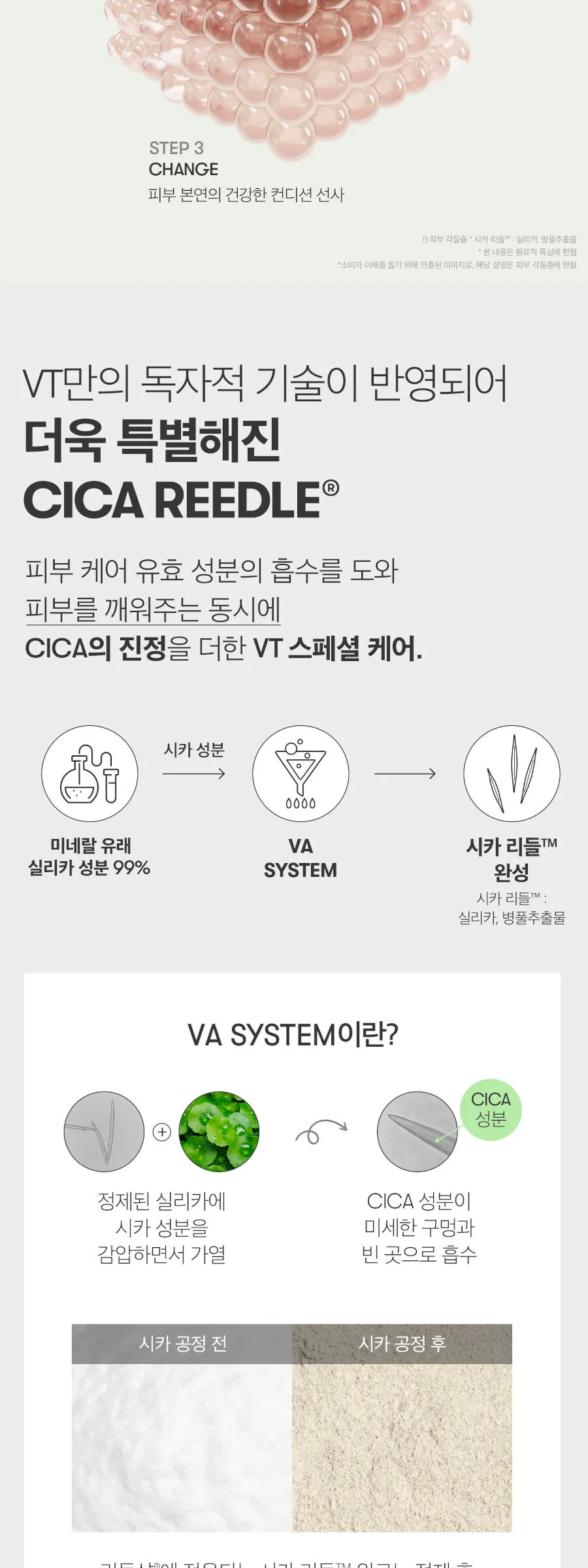 VT Cosmetics Reedle Shot 100 Essence 50mL Detail