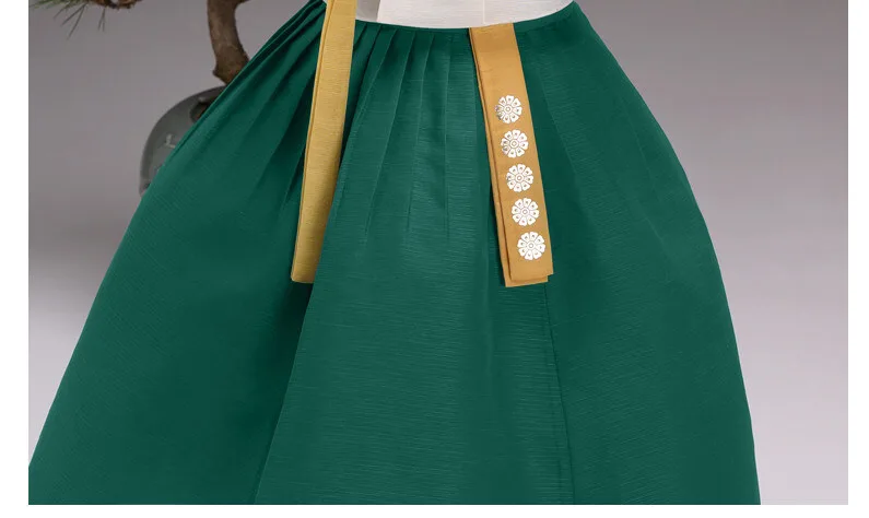THEYE HANBOK Green Minah Girl’s Hanbok QT396 Detail
