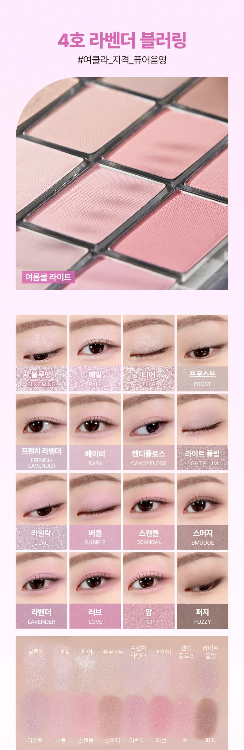 WAKEMAKE Soft Blurring Eye Palette 14g Detail