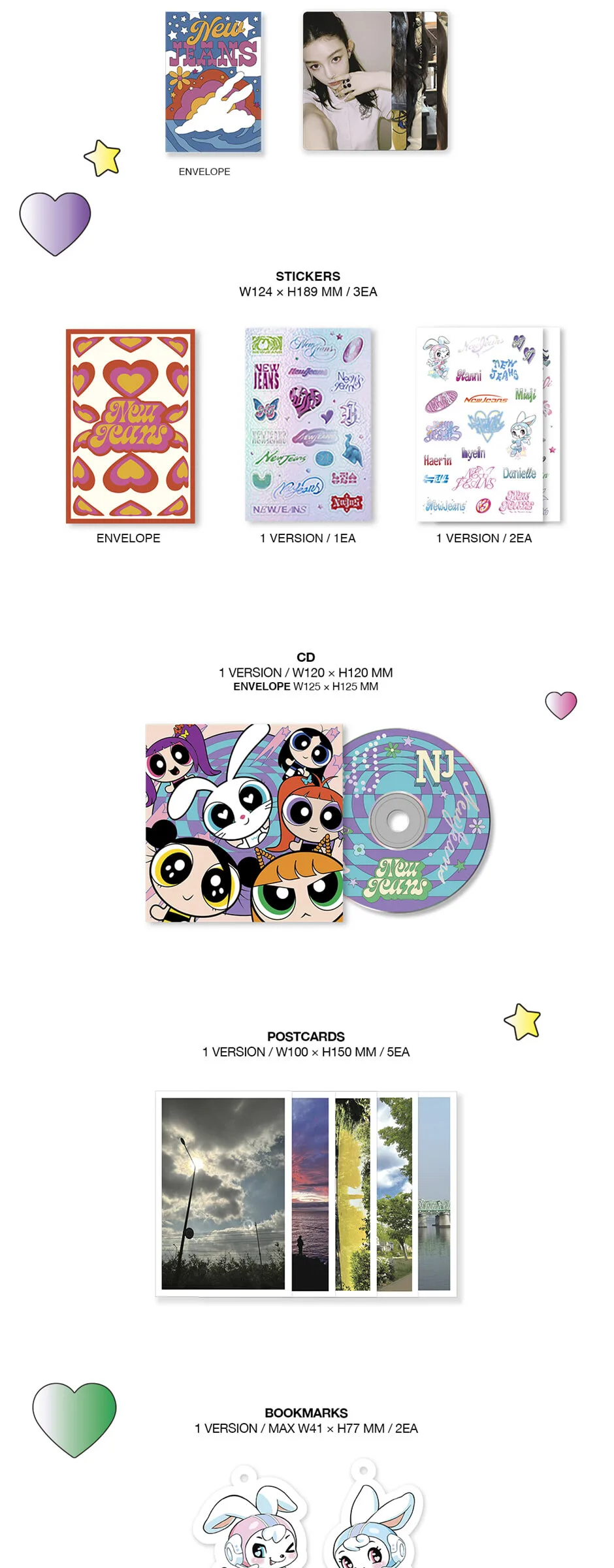 NEWJEANS 2nd EP ‘Get Up’ THE POWERPUFF GIRLS X NJ Box ver. (Random) Detail
