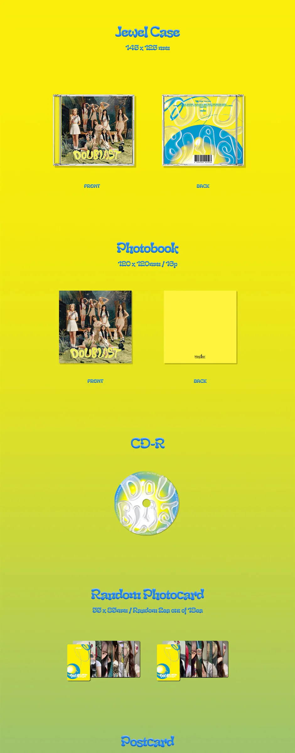 KEP1ER – 2nd Mini Album: DOUBLAST (Jewel Ver.) Detail