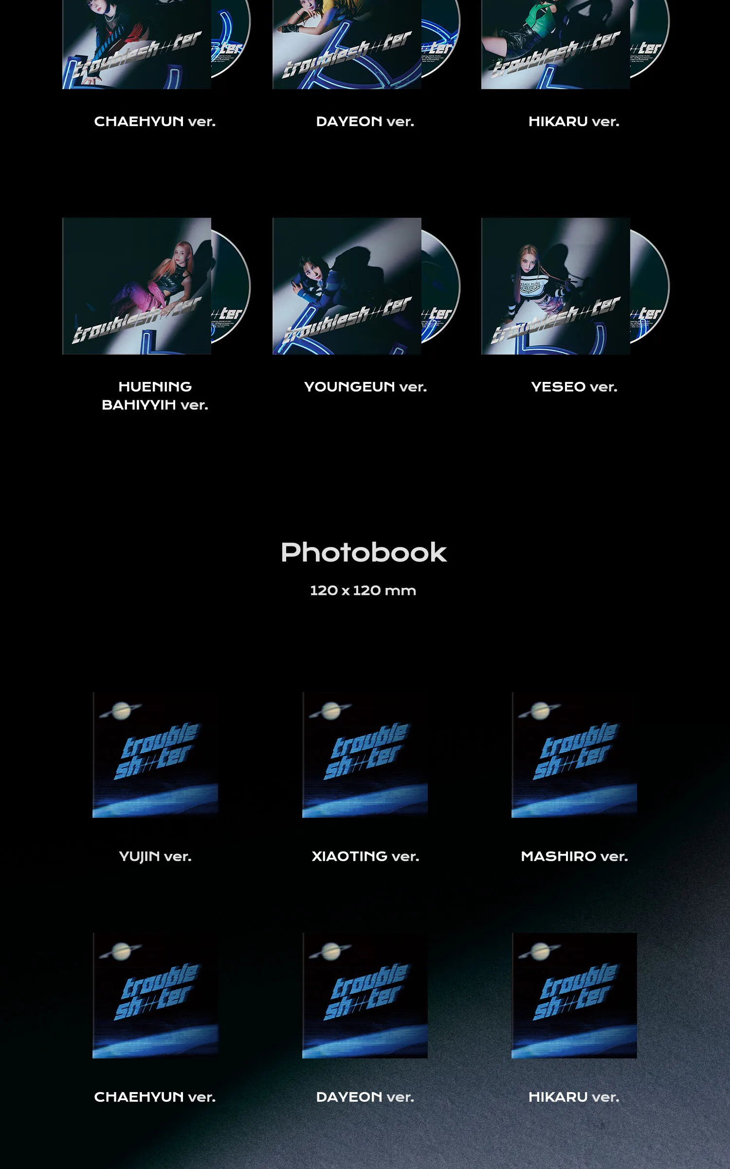 KEP1ER – 3rd Mini Album: TROUBLESHOOTER (Digipack Ver.) Detail