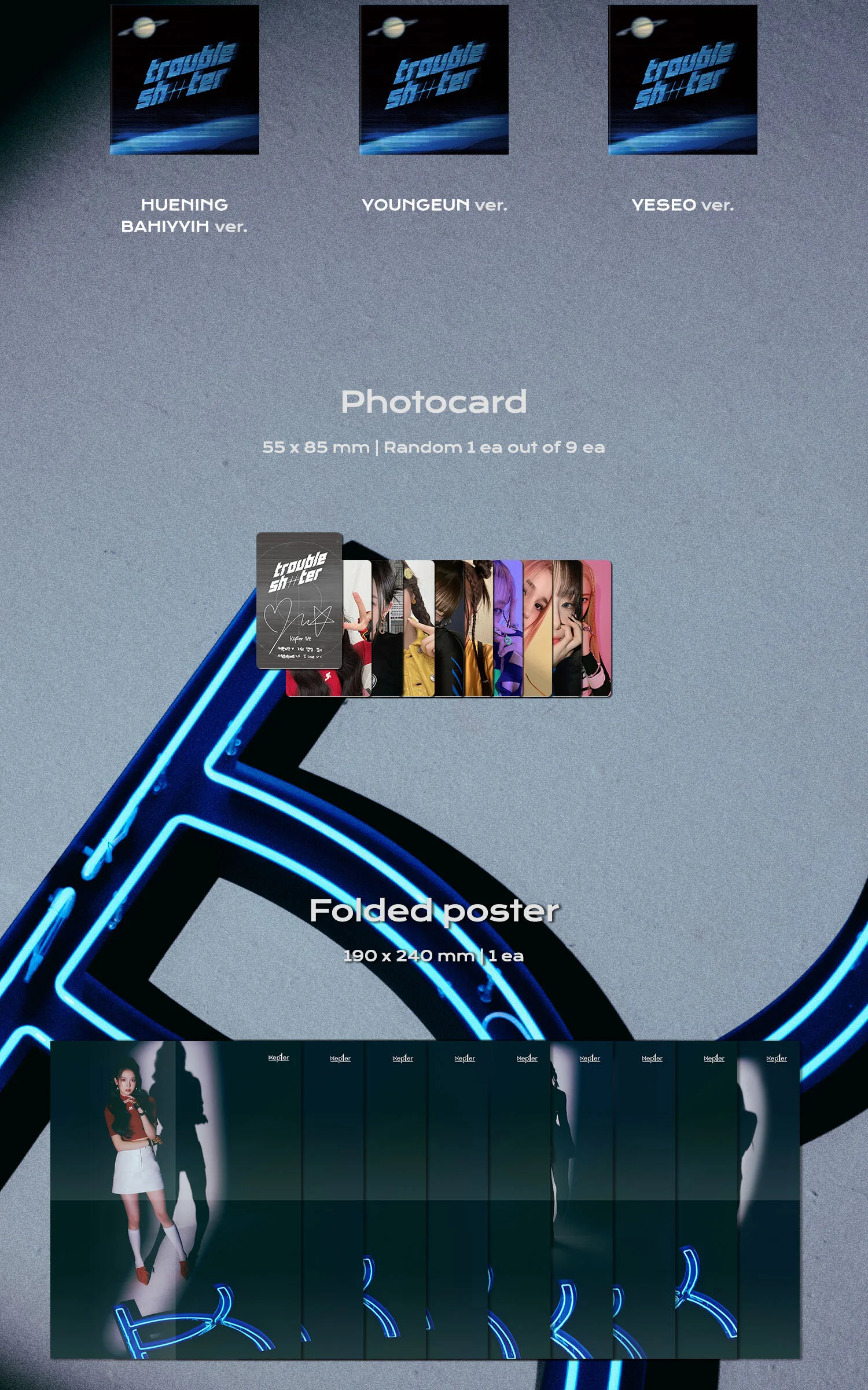 KEP1ER – 3rd Mini Album: TROUBLESHOOTER (Digipack Ver.) Detail