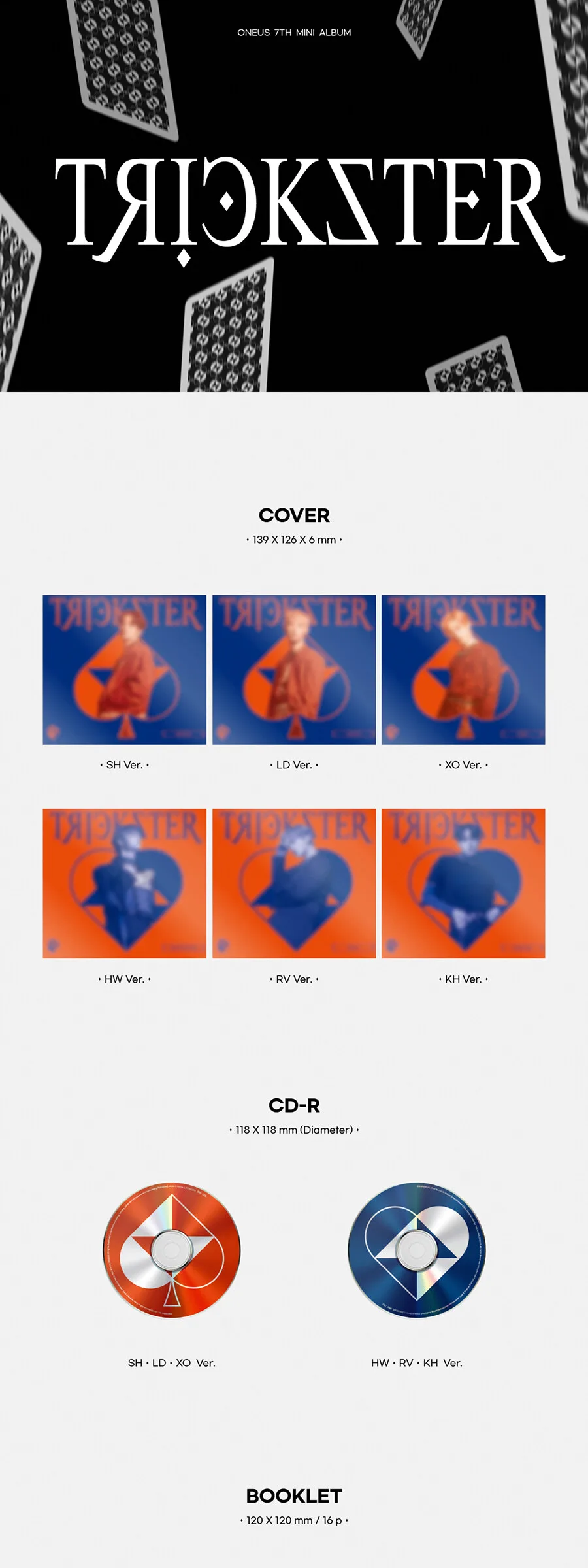 ONEUS – 7th Mini Album: TRICKSTER (Digipack Ver.) (Random) Detail