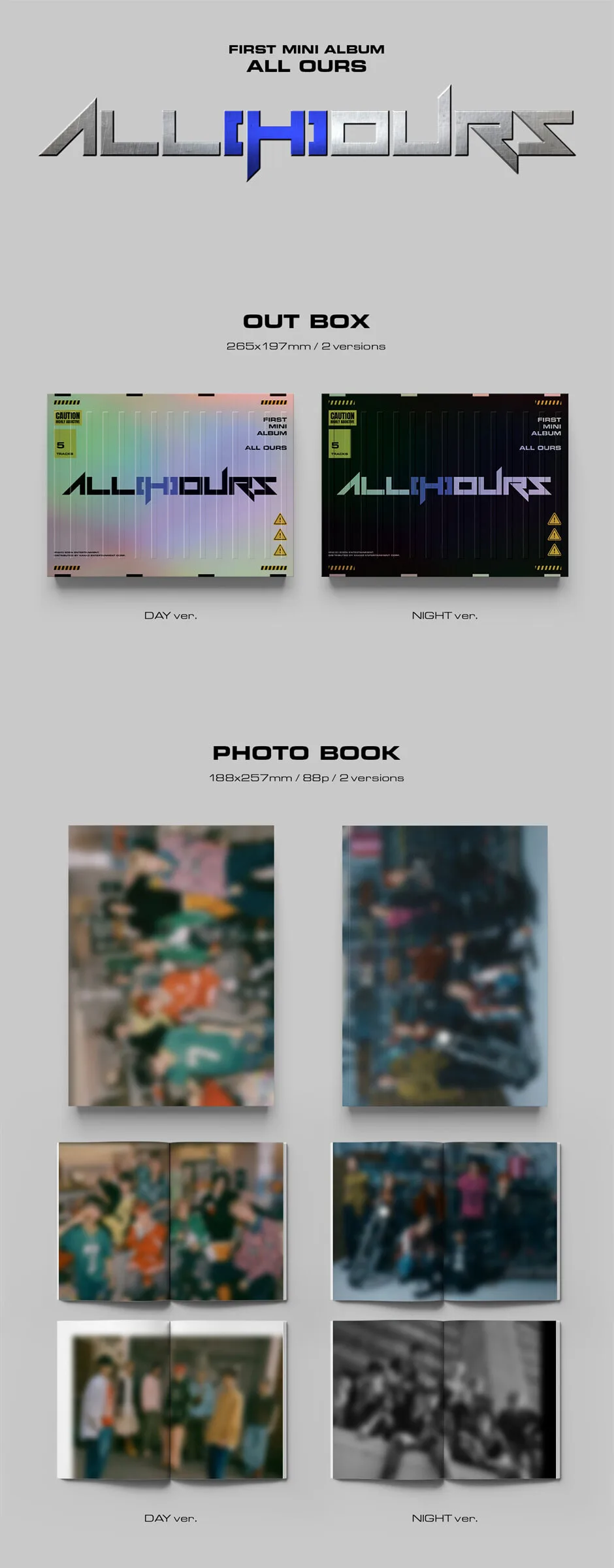 ALL(H)OURS – 1st Mini Album ALL OURS (Random) Detail