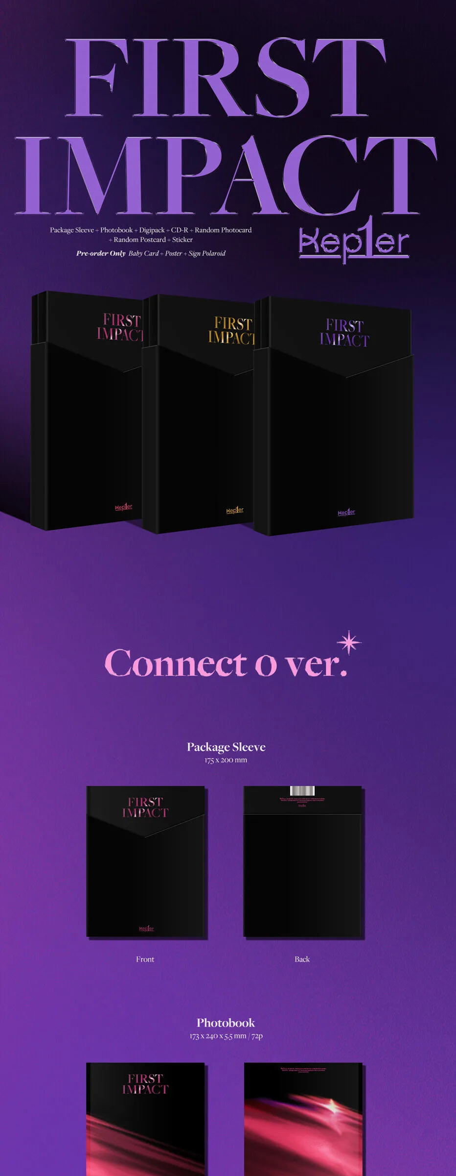 KEP1ER – 1st Mini Album: FIRST IMPACT (Random) Detail
