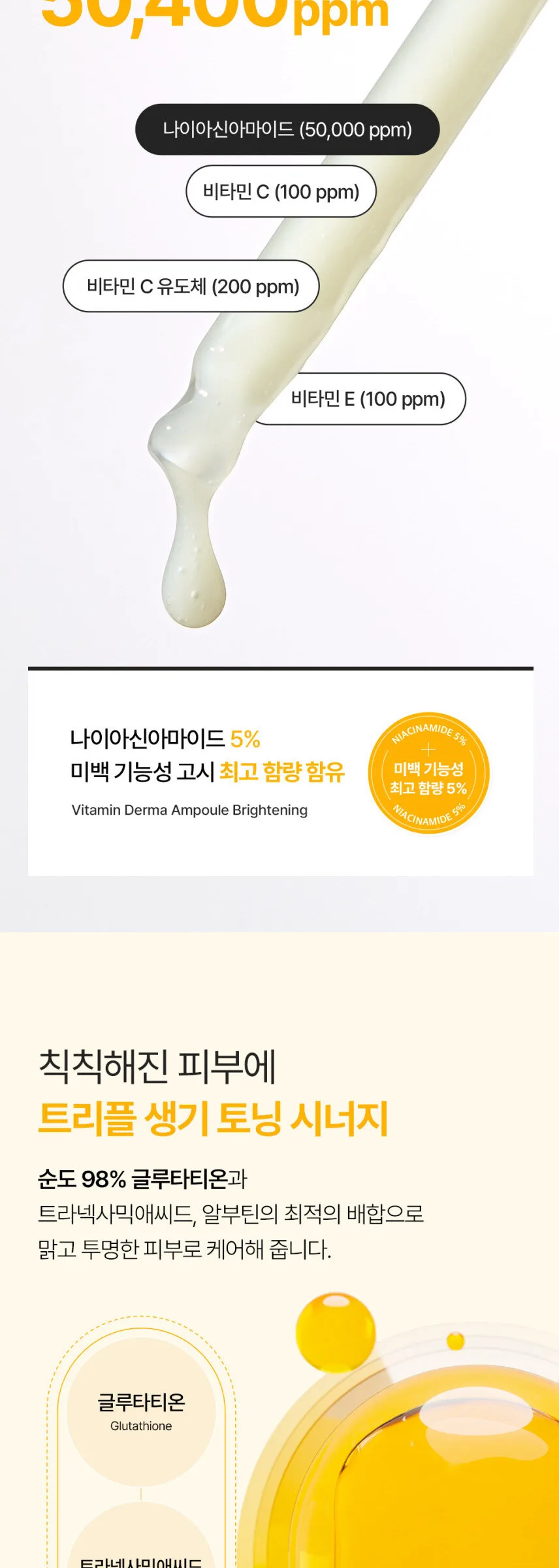 MEDIHEAL Vitamin Derma Ampoule Blemish Brightening 50ml Detail