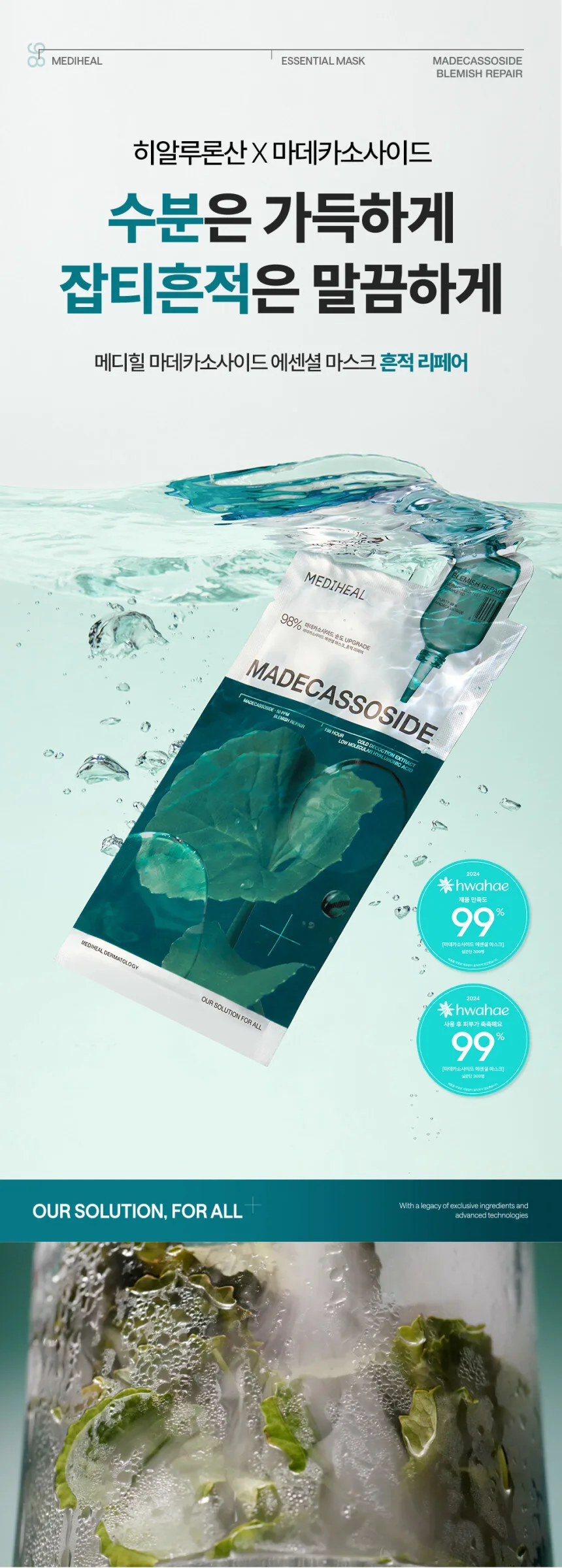 MEDIHEAL Madecassoside Essential Mask 24ml x 10 Sheets Detail