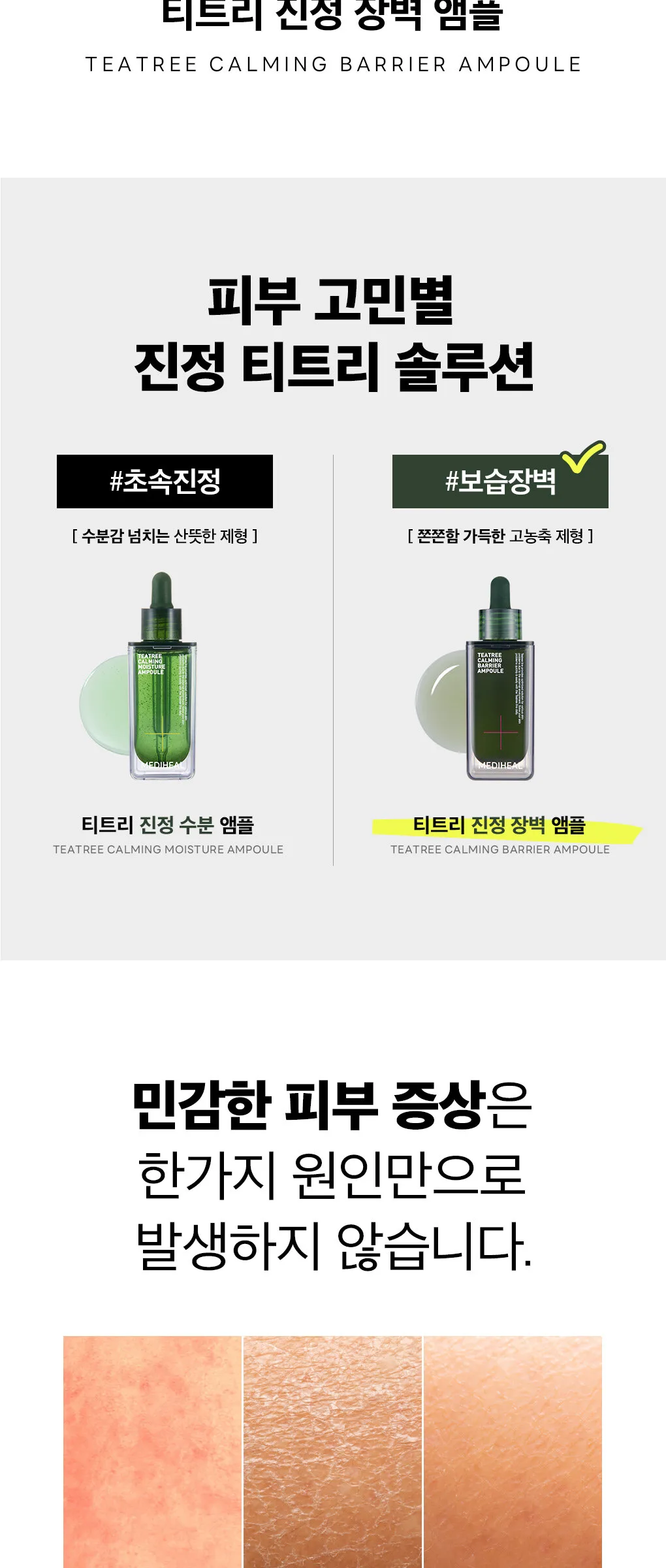 MEDIHEAL Tea Tree Calming Barrier Ampoule 50ml Detail