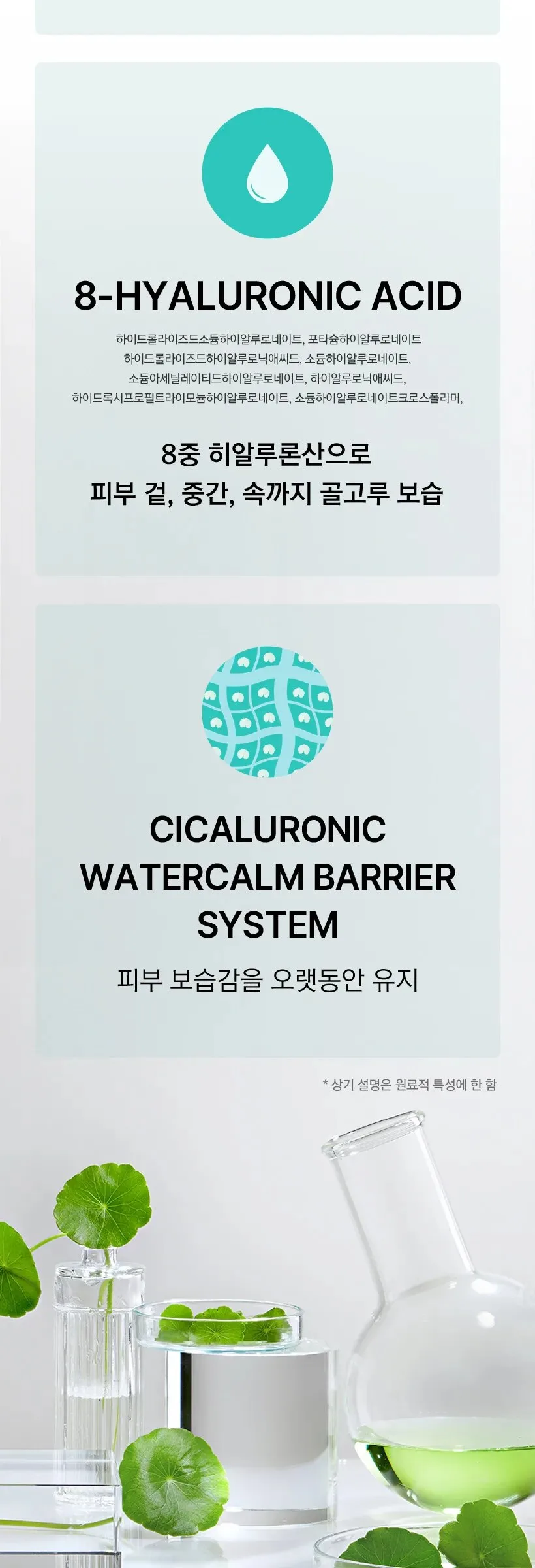 MIZON Cicaluronic Toner 150ml Detail