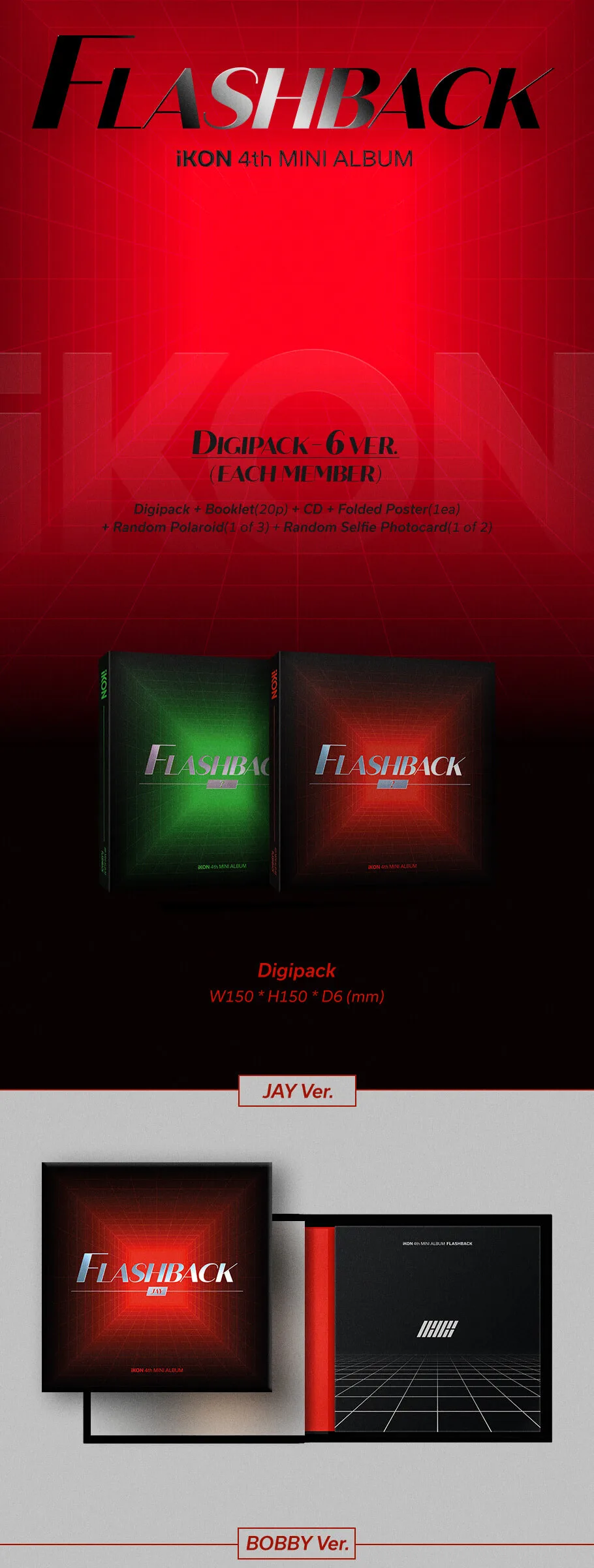 iKON Mini 4th FLASHBACK [DIGIPACK ver.][JAY ver.] Detail