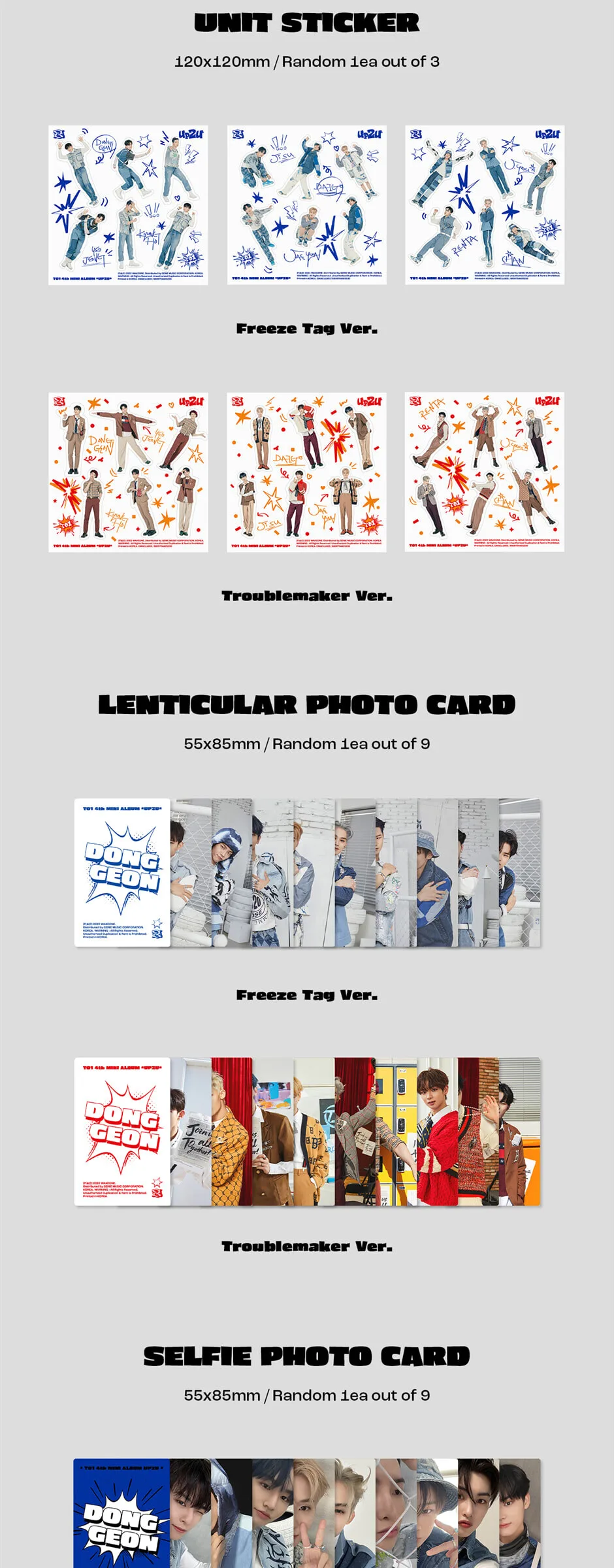 TO1 – 4th Mini Album: UP2U (Random) Detail