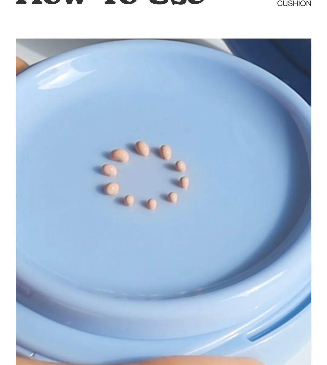 UNLEASHIA Babe Skin Baby Blue Cushion 15g Detail