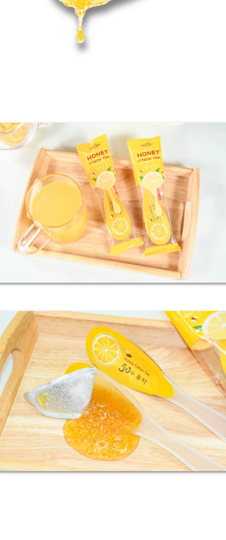 MyDays Spoon Type Honey Citron Tea 10 Sticks Detail