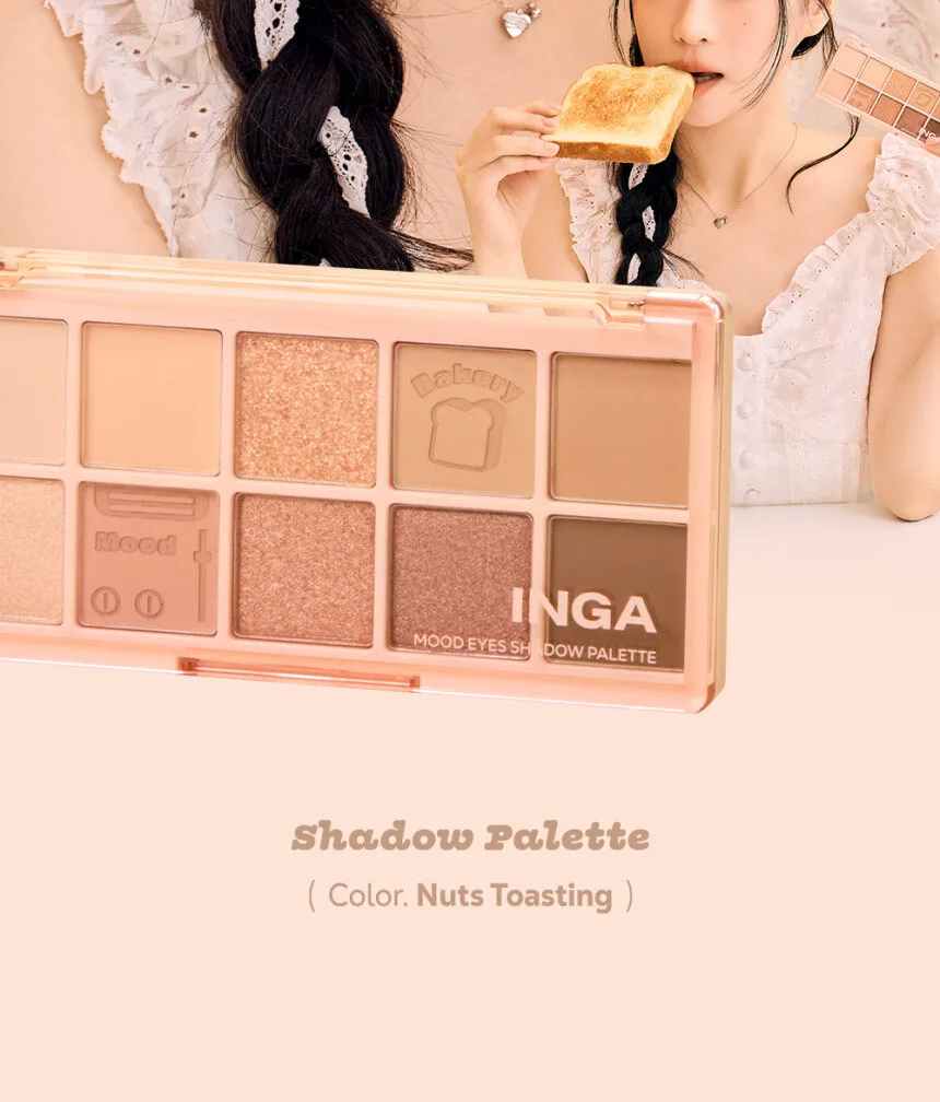 INGA Mood Eyes Shadow Palette Detail