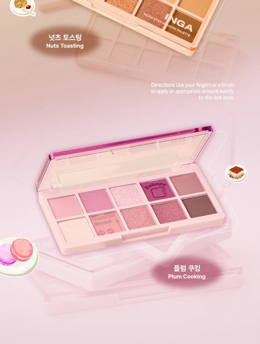 INGA Mood Eyes Shadow Palette Detail