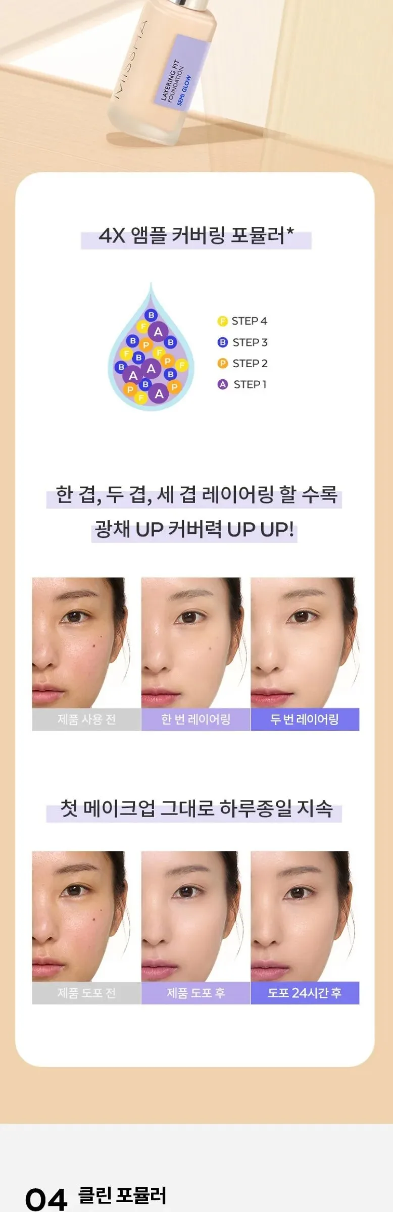 MISSHA Layering Fit Foundation Semi Glow 35ml Detail