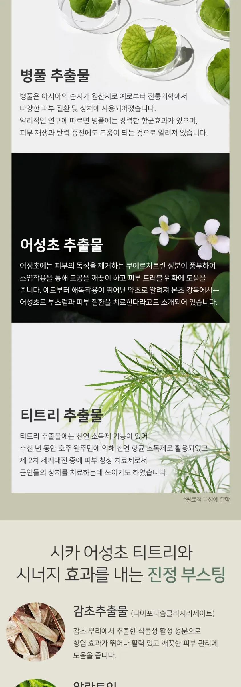 Mary&May Cica Houttuynia Tea Tree Calming Mask 30 Sheets Detail